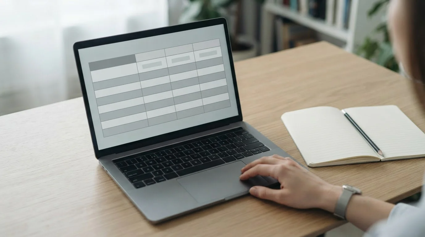 Laptop mit anonymer Vergleichstabelle zu Wettanbietern